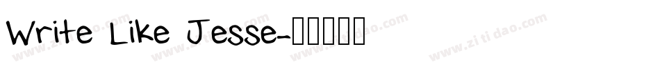 Write Like Jesse字体转换